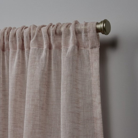 Belfry Sheer Rod Pocket Top Curtain Panels, Set of 2, Blush, 50"x96", B130-DS620