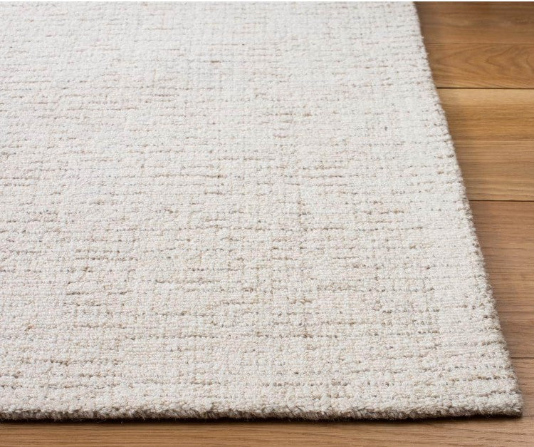 Abstract Ivory/Beige 6 ft. x 6 ft. Speckled Square Area Rug