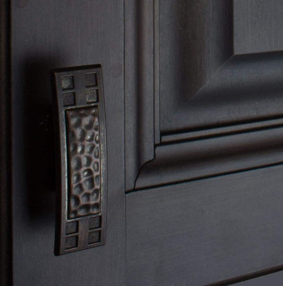 2-1/2 in. Oil Rubbed Bronze Hammered Mission Style Cabinet Knob (10-Pack)