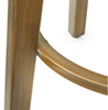 2Pc Linden Swivel Counter Height Barstools Black/Gold