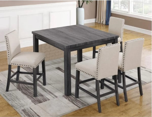 Best Master Furniture Antique Grey Counter Height Transitional Dining Table - Antique Grey pt699
