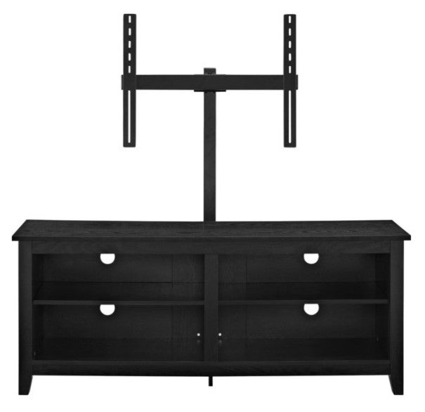 Wood TV Console With Mount, Black