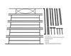 Black Full Platform Bed Frame with Headboard and 12.6 in. Storage Height