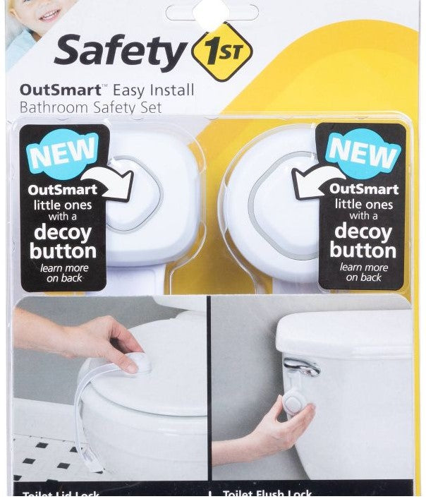 OutSmart Easy Install Bathroom Safety Set, (Set of 2)