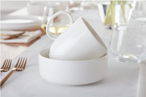 16-Piece White Porcelain Dinnerware Set (Service for 4) CL534