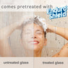 57.75 in. x 80 in. Frameless Hinged Reversible Shower Door and Panel in Chrome pt570