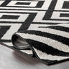 Zadie Geometric Black Area Rug DRug151-B2-S2