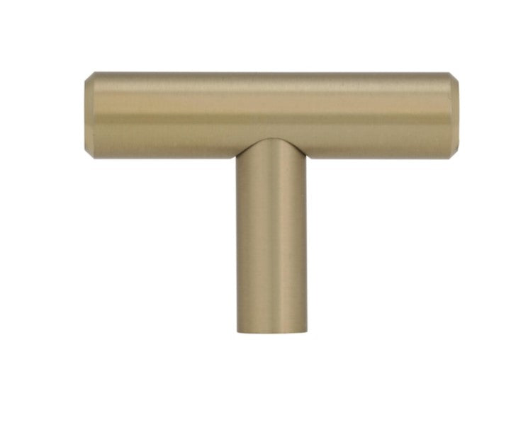 Bap Pulls 1-5/16-in Golden Champagne Bar Contemporary Cabinet Knob (10-Pack)