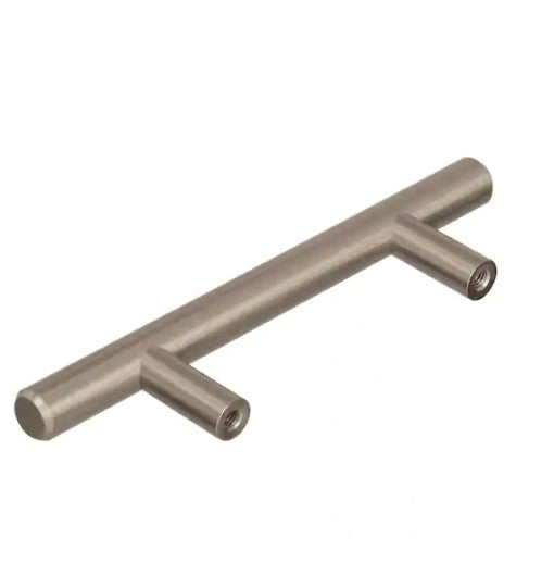 Bar Pulls 3 in. (76 mm) Center-to-Center Sterling Nickel Drawer Pull (10-Pack)