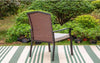 SET OF 2 Rattan Metal Patio Outdoor Dining Chair