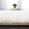 August Shag Ivory 3 ft. x 3 ft. Square Solid Area Rug