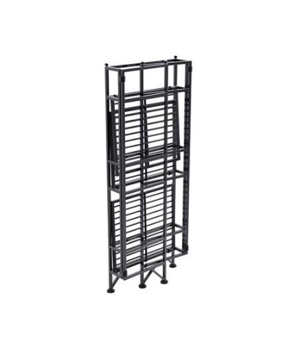 32.63" 3 Tier Folding Metal Shelf Black