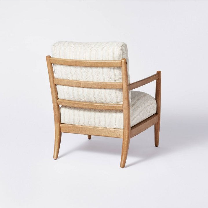 Park Valley Ladder Back Wood Arm Accent Chair Salvage & Co Indy