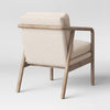 Tufeld Wood Armchair Beige