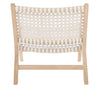 Luna Leather Woven Accent Chair - Safavieh