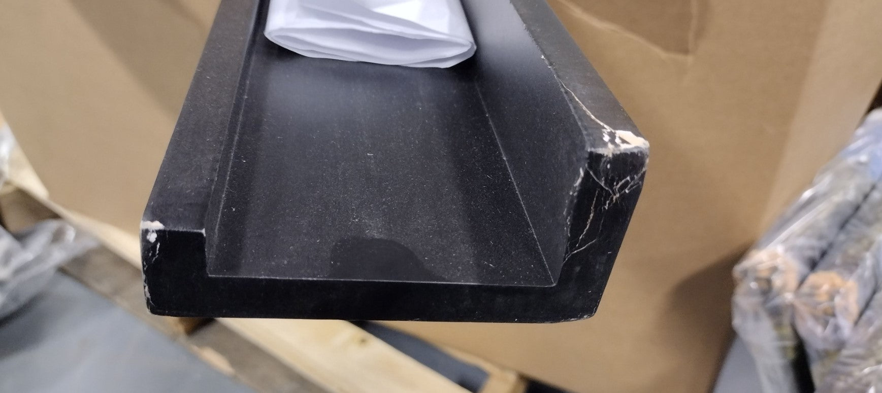 2" H x 36" W x 4" D Black Alice-Mae Picture Ledge Wall Shelf