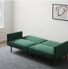 Comfort Collection Futon Sofa Bed with Buttonless Tufting