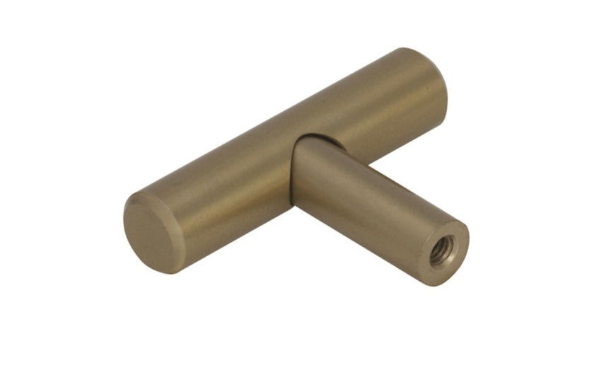 Bap Pulls 1-5/16-in Golden Champagne Bar Contemporary Cabinet Knob (10-Pack)