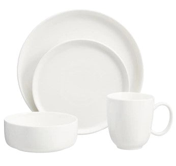 16-Piece White Porcelain Dinnerware Set (Service for 4) CL534