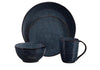 Taite 16-Piece Reactive Glaze Midnight Blue Stoneware Dinnerware Set (Service for 4) CL531