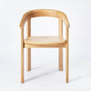 Terra Solid Wood Curved Back Dining Chair