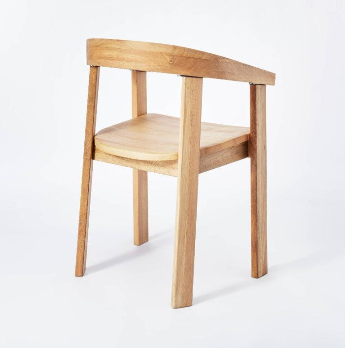 Terra Solid Wood Curved Back Dining Chair