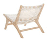 Luna Leather Woven Accent Chair - Safavieh