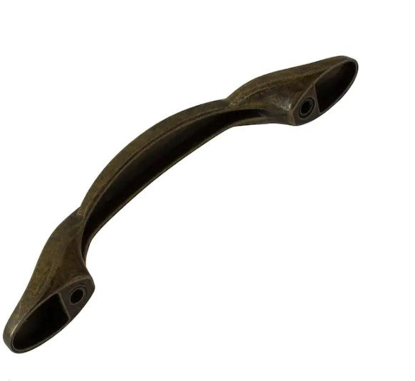 3 in. Center-to-Center Antique Brass Twisted Cabinet Pulls (10-Pack)