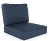 Seat and Back/Deep 24.5W x 25.5L x 5D Seating Bullnose Outdoor Replacement Cushion, (Set of 4)