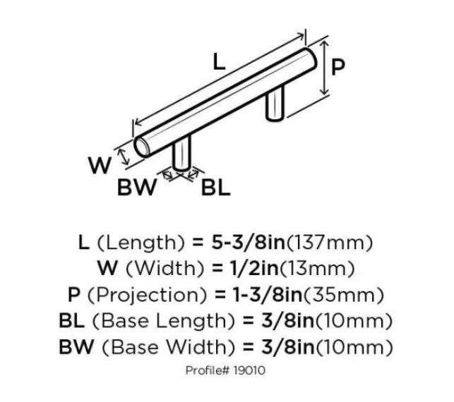 Bar Pulls 3 in (76 mm) Center-to-Center Black Bronze Cabinet Drawer Pull (10-pack)