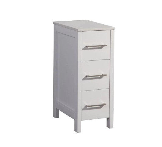 12 in. W x 18 in. D x 33.5 in. H Bath Vanity Side Cabinet Only in White CL420