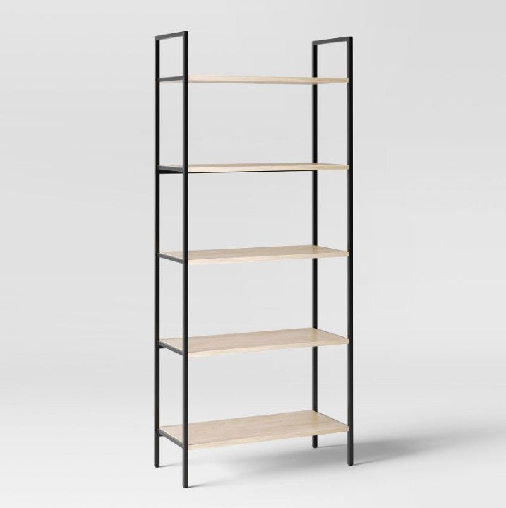 72" 5 Shelf Loring Ladder Bookshelf