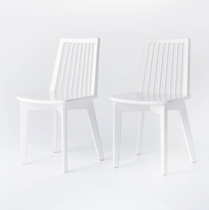 2pk Linden Modified Windsor Wood Dining Chair