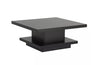 Traci Contemporary Pagoda Style Coffee Table Black