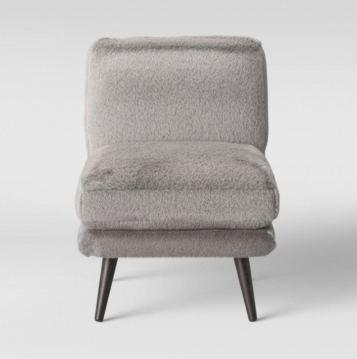 Harper Faux Fur Slipper Chair