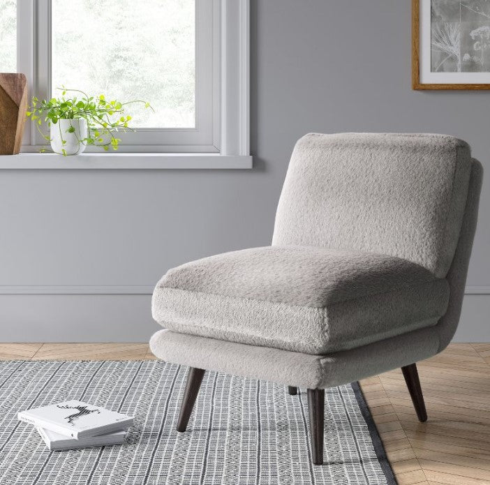 Harper Faux Fur Slipper Chair