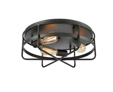 Wickshire 3 Light 16" Wide Flush Mount Drum Ceiling Fixture