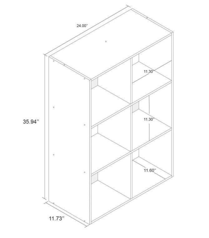11" 6-Cube Organizer Shelf - Room Essentials™ K7043