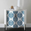 20.5in x 16.5ft Hygge Fern Damask Blue and White Peel and Stick Wallpaper, Set of 4