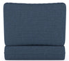 Seat and Back/Deep 24.5W x 25.5L x 5D Seating Bullnose Outdoor Replacement Cushion, (Set of 4)