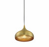 Seabrook 1-Light Single Dome Pendant, Natural Brass (#232)