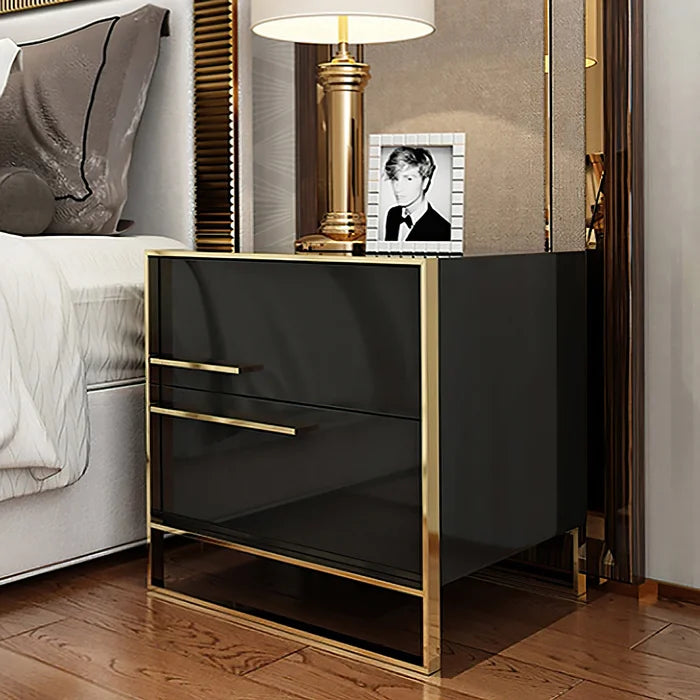 Black Seagraves 19.7'' Tall 2 - Drawer Nightstand