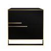 Black Seagraves 19.7'' Tall 2 - Drawer Nightstand