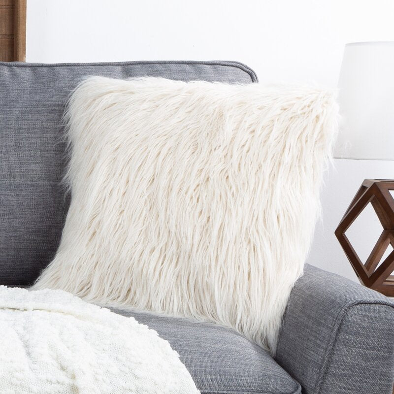 18" x 18" Ivory Seale Square Pillow Cover and Insert