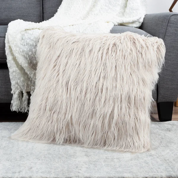 18" x 18" Ivory Seale Square Pillow Cover and Insert