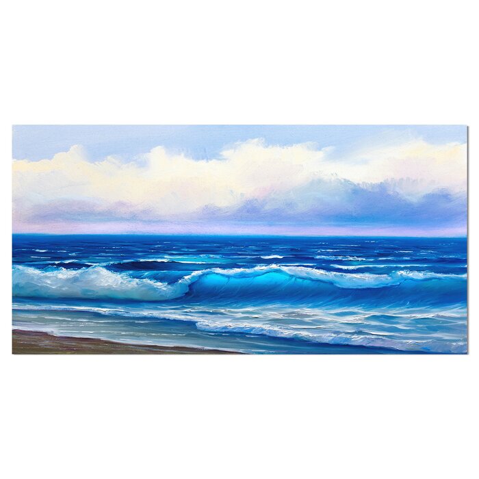 16" x 32" Seascape - Wrapped Canvas Print EE1041
