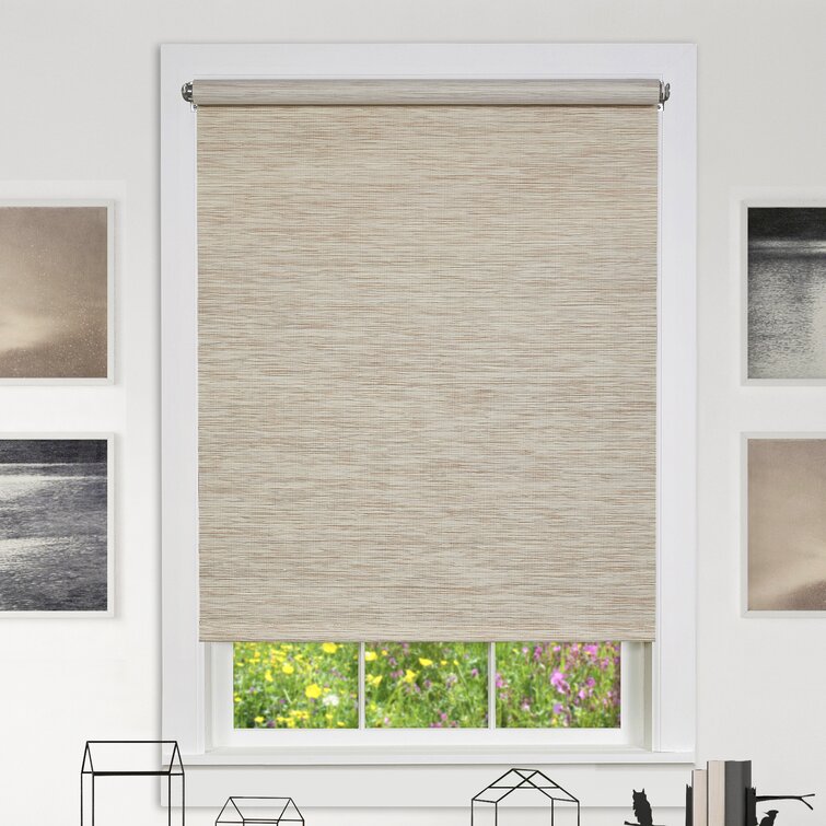 32"W x 72"L Natural Semi-Sheer Roller Shade