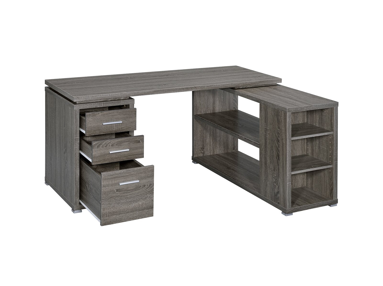 Dark Gray Senga Reversible L-Shape Executive Desk TTR416