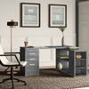 Dark Gray Senga Reversible L-Shape Executive Desk TTR416