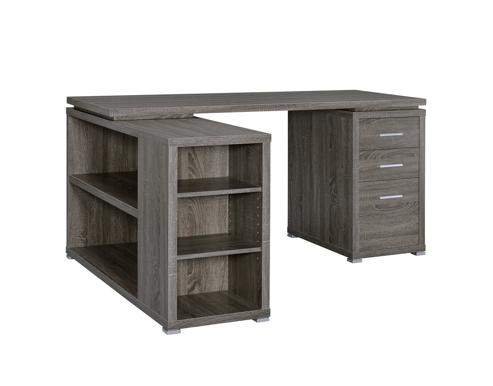 Dark Gray Senga Reversible L-Shape Executive Desk TTR416